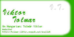 viktor tolmar business card